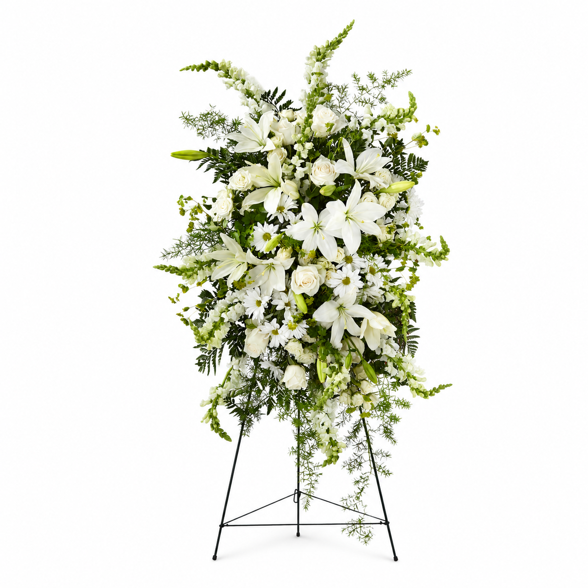 Grand White Standing Spray