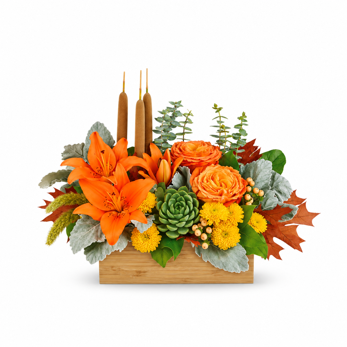 Teleflora's Fall Bamboo Garden