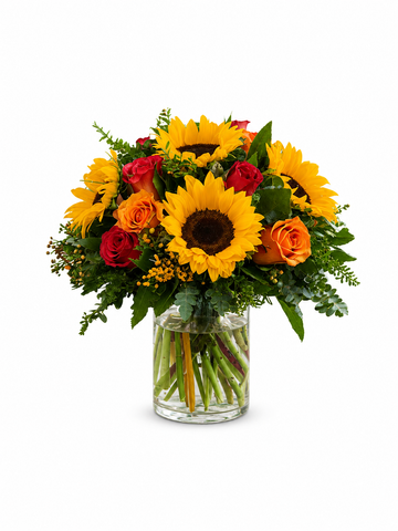 Harvest Harmony Floral Vase