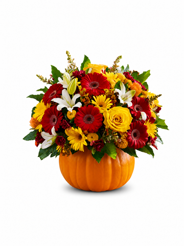 Harvest Pumpkin Floral Centerpiece