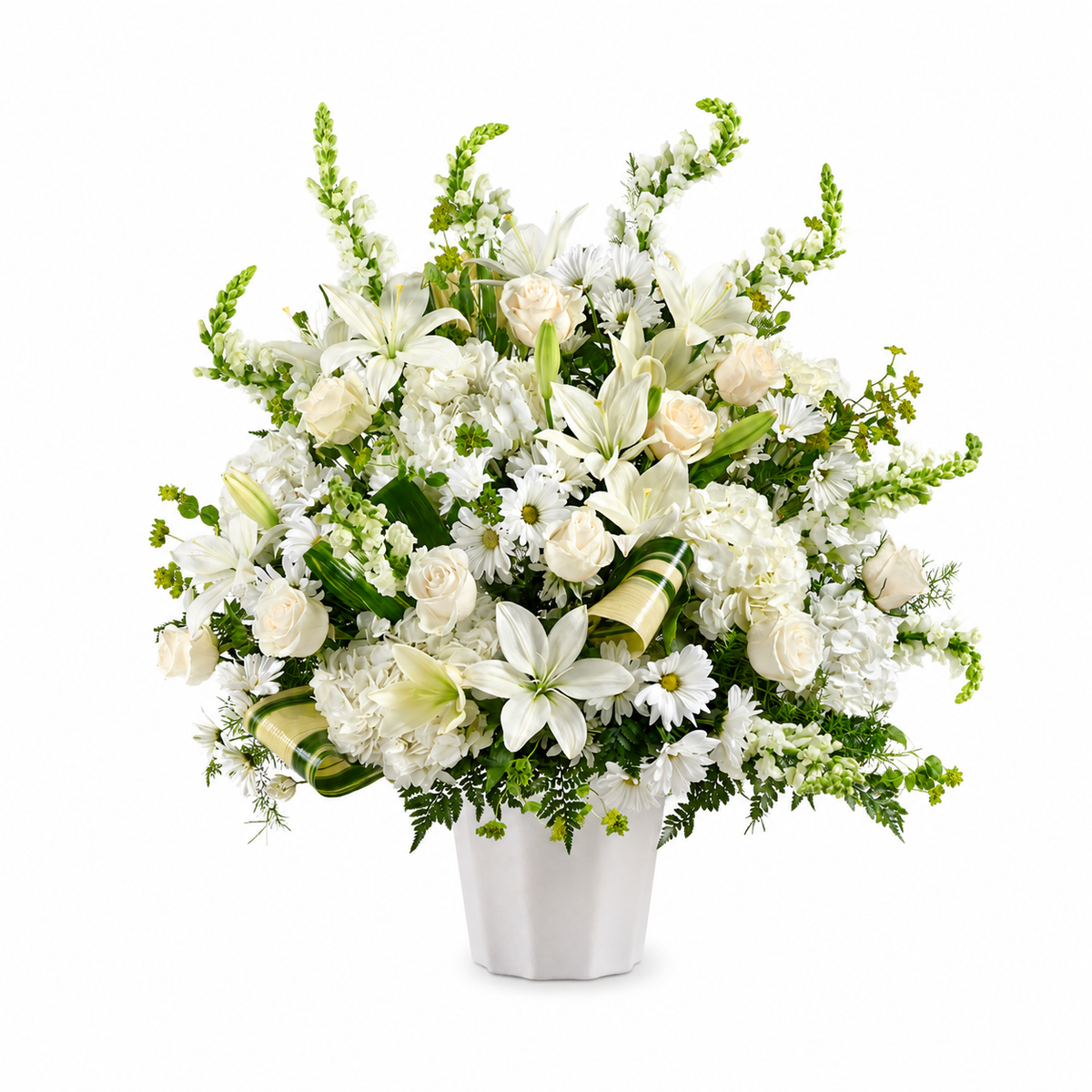 Grand White Symapthy Arrangement