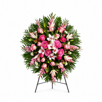 Gentle Blush Reverence Standing Spray