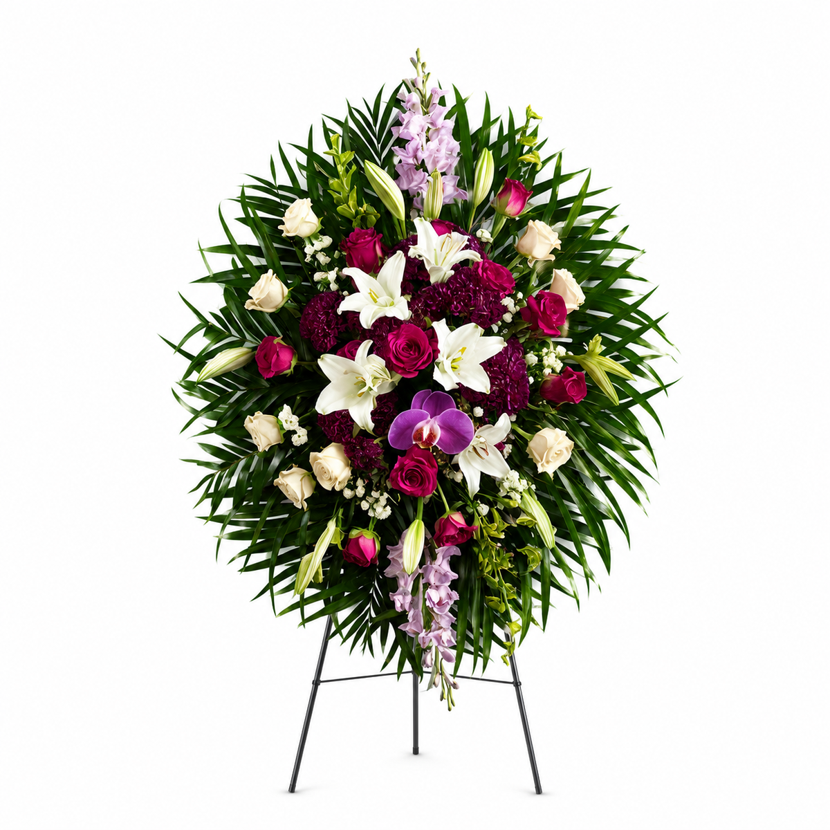Luminous Purple Tribute Standing Spray