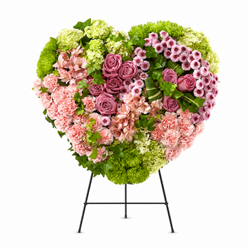 Tranquil Garden Heart Wreath