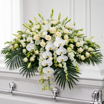 Elegant Whisper Premium Casket Spray