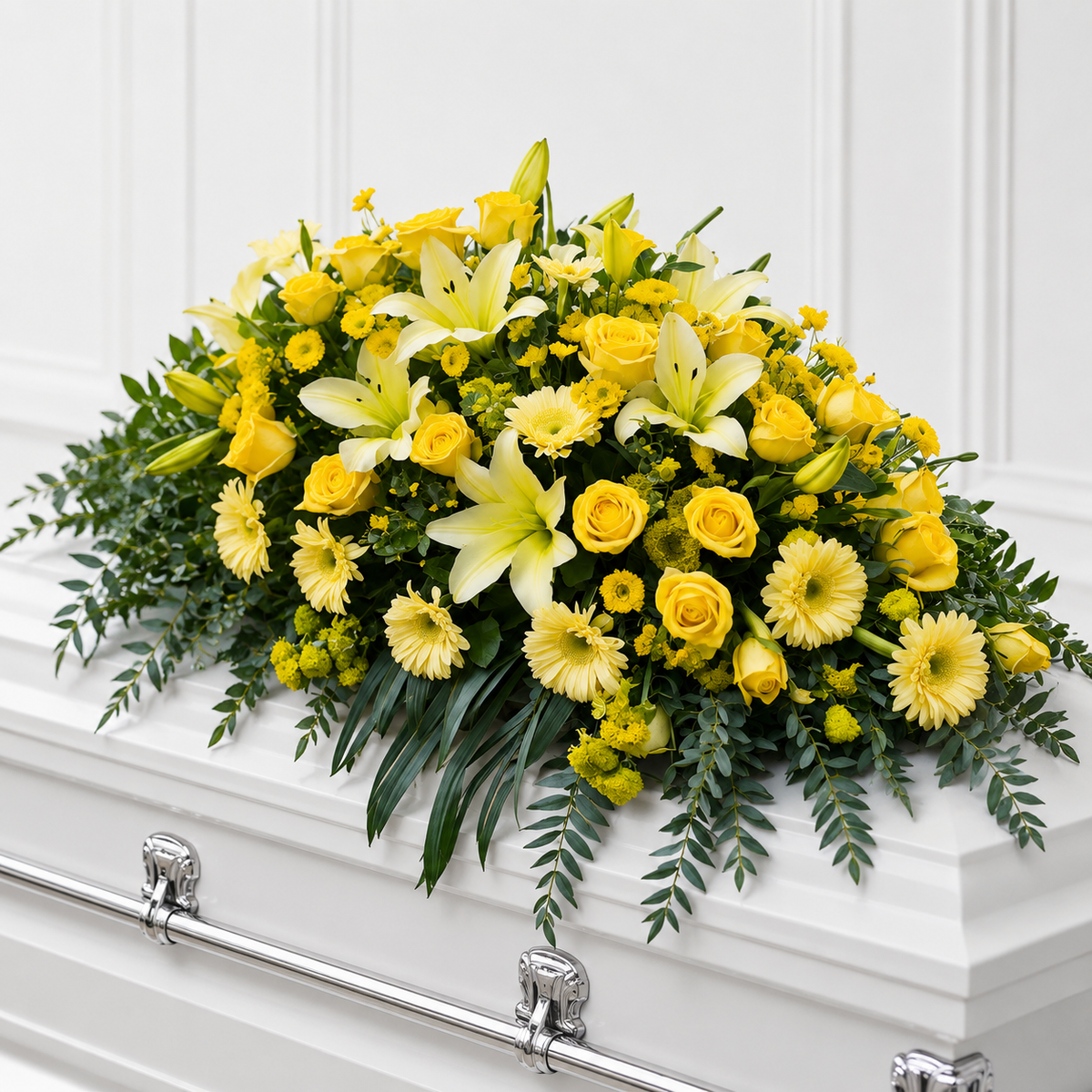 Sunlit Harmony Premium Casket Spray