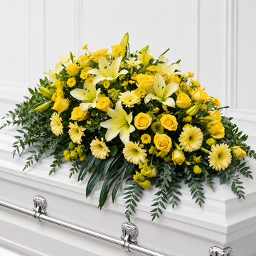 Sunlit Harmony Premium Casket Spray