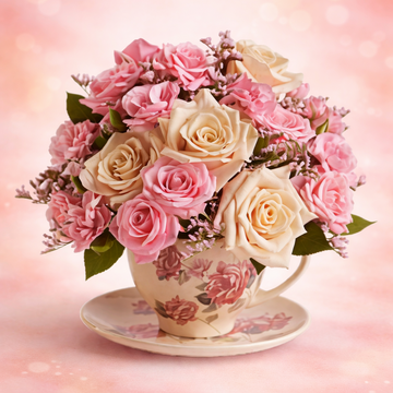 Victorian Teacup Bouquet