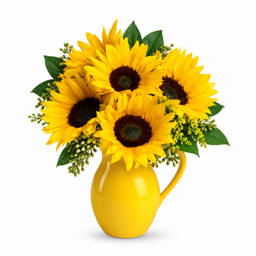 Teleflora's Sunny Day Pitcher of Sunflowers