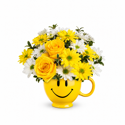 Teleflora's Be Happy Bouquet with Roses