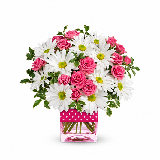 Teleflora's Polka Dots and Posies