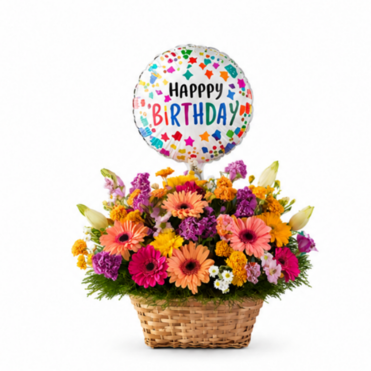 Birthday Blossom Delight + Birthday Balloon