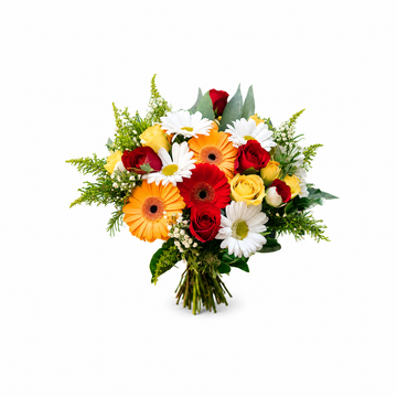 Mixed Color Seasonal Blooms Bouquet
