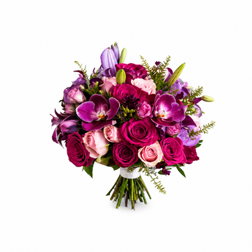 Hot Pink and Purple Premium Seasonal Blooms Bouquet