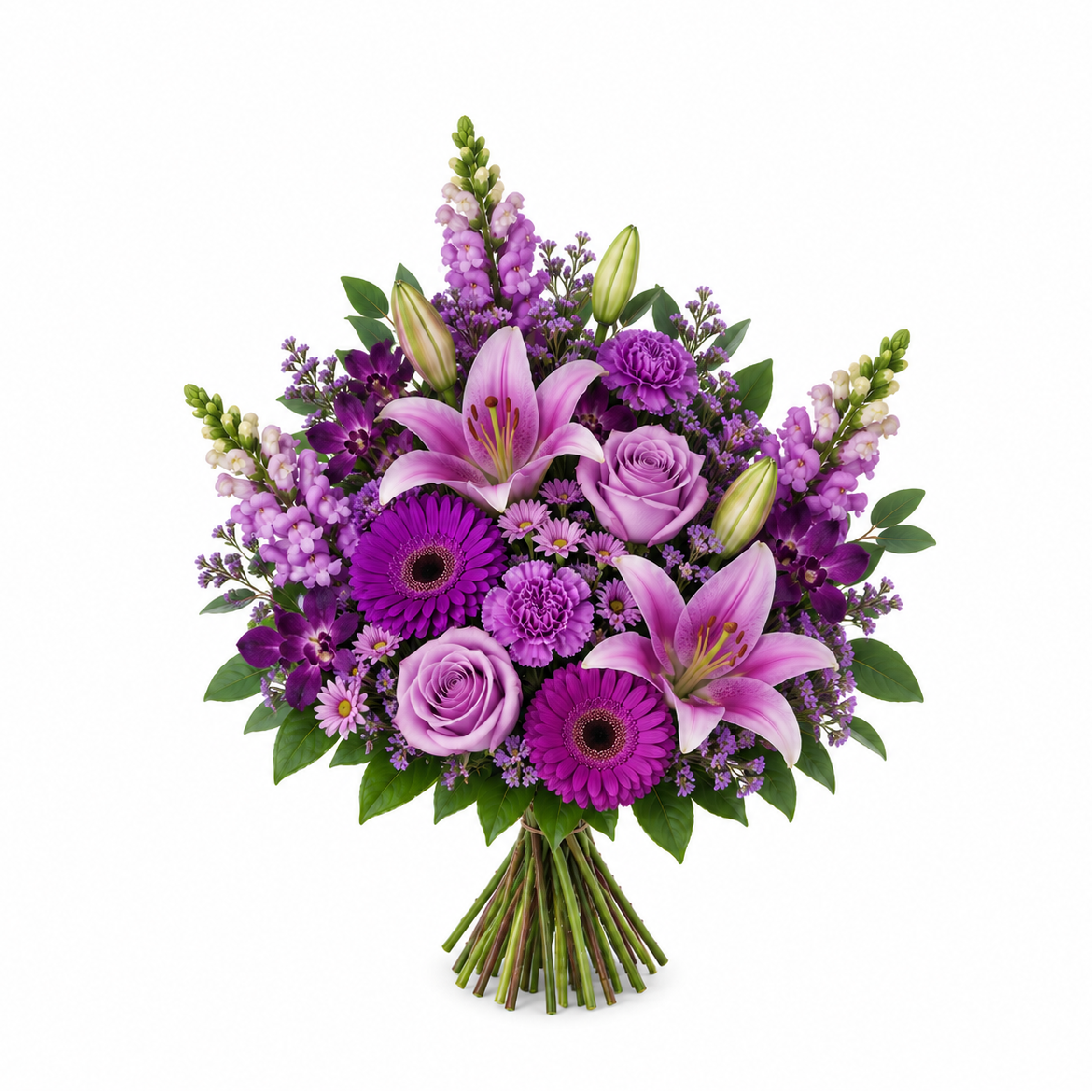 Purple Seasonal Blooms Bouquet