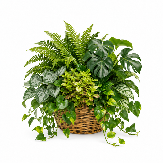 Evergreen Serenity Plant Basket