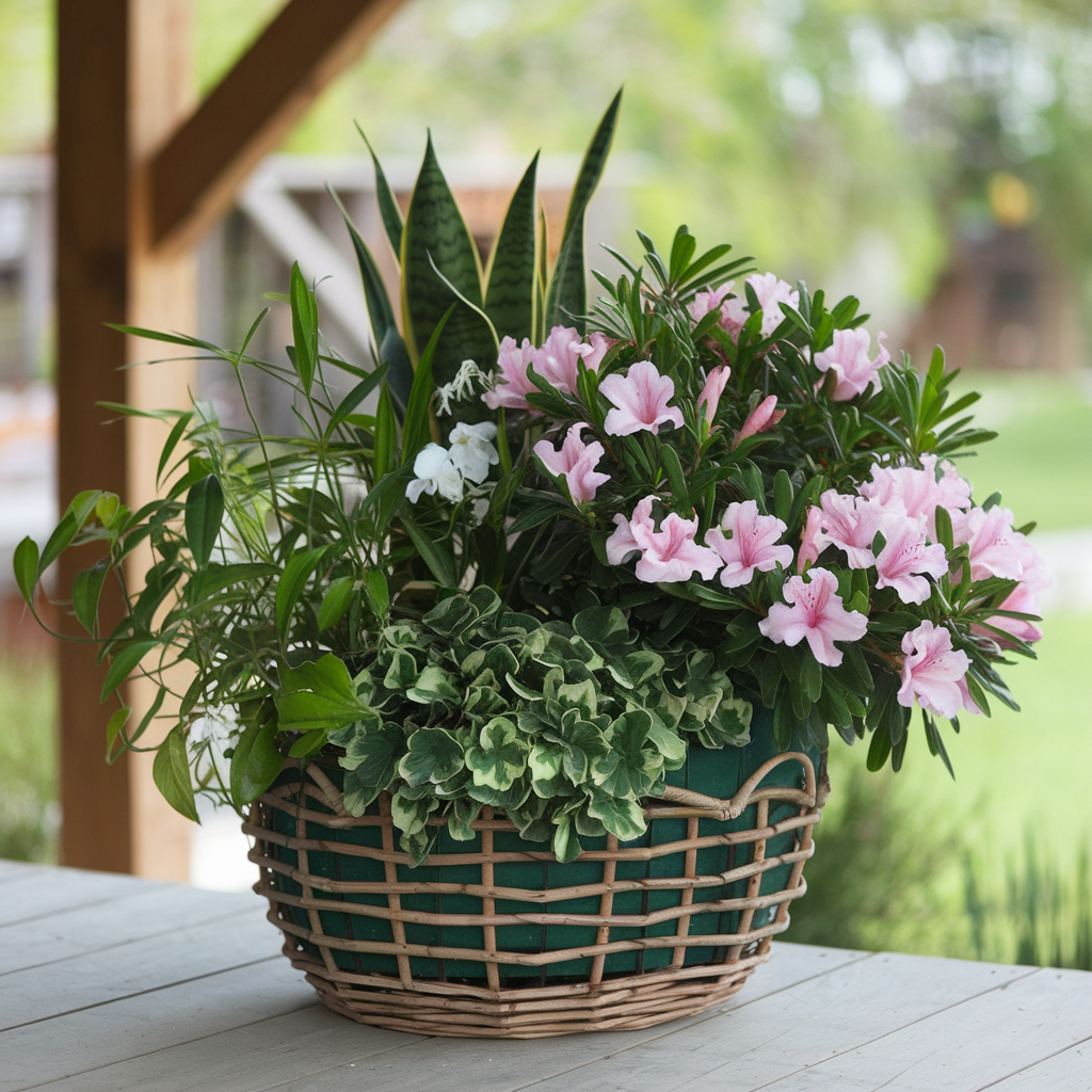 Radiant Harmony Plant Basket