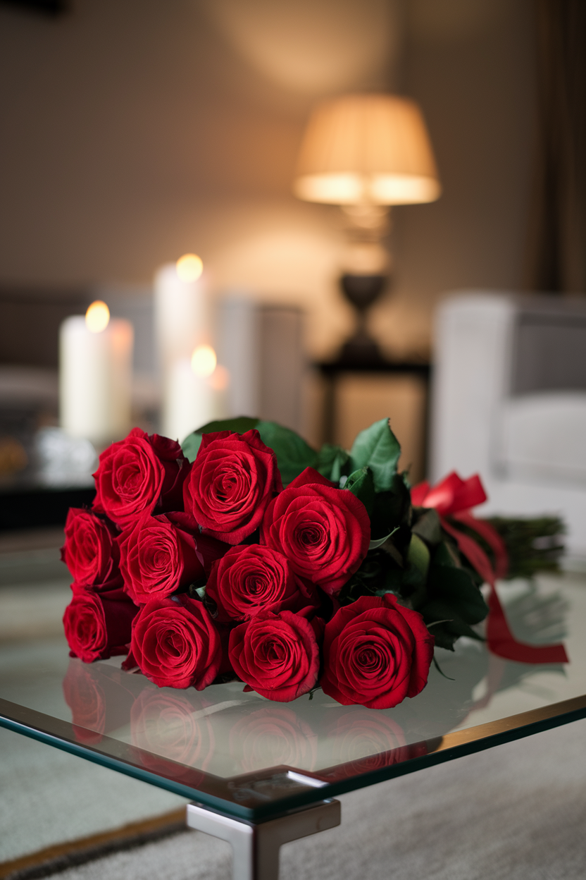 Classic Bouquet of a Dozen Red Roses