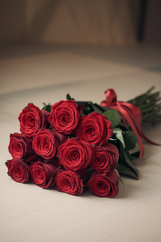 12 Classic Red Rose Elegance