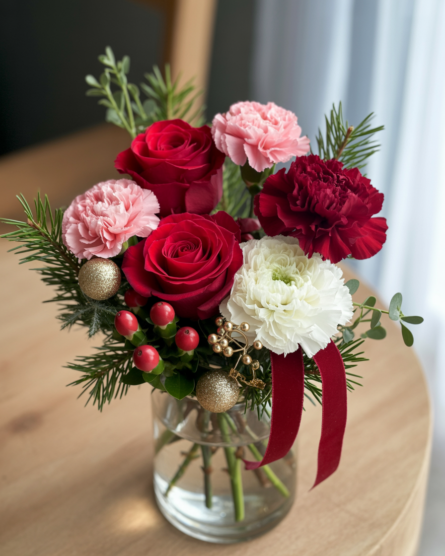 Festive Holiday Vase