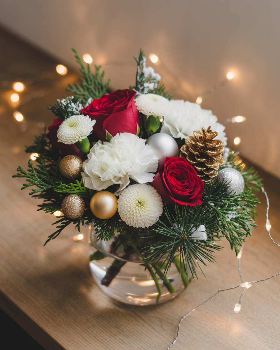 Small Christmas Delight Vase