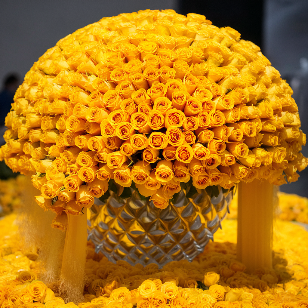 Golden Radiance 200 Rose Ensemble